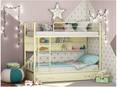 Двухъярусная кровать Севилья 2ПЯ (Слоновая кость, Крем)