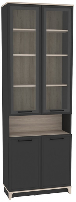 Шкаф книжный Аурелио 7, антрацит