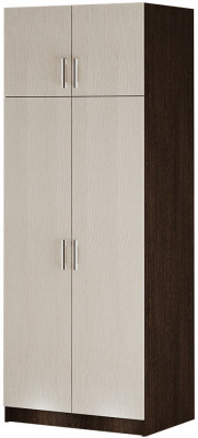 Шкаф 2-х ств.с перегородкой (800х2100х560) венге/лоредо