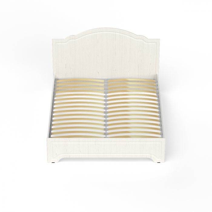 Ливерпуль Кровать 11.08 + основание + ножки, цвет ясень ваниль/белый, ШхГхВ 166х204х112 см., сп. м. 1600х2000 мм., б/м, ортопед есть