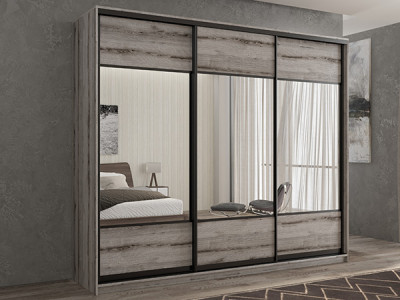 Шкаф-купе Кааппи 6 Эвок Окаменелый 180х60х230 см