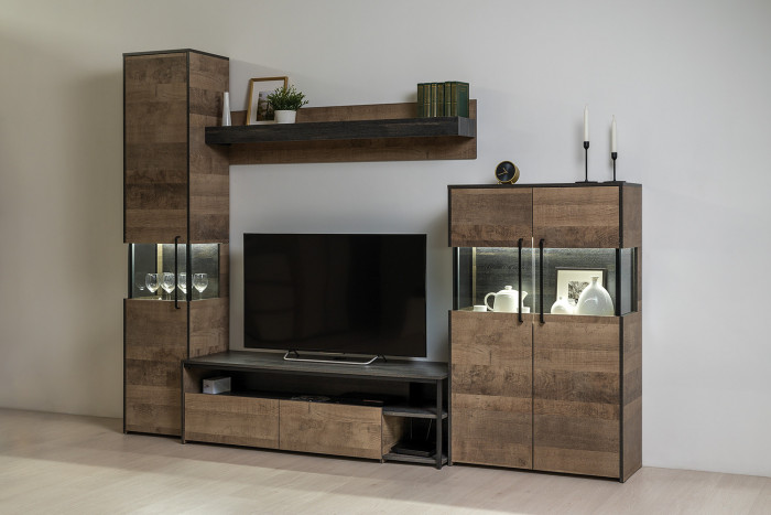 Трувор 15.60 Полка, дуб гранж песочный/интра