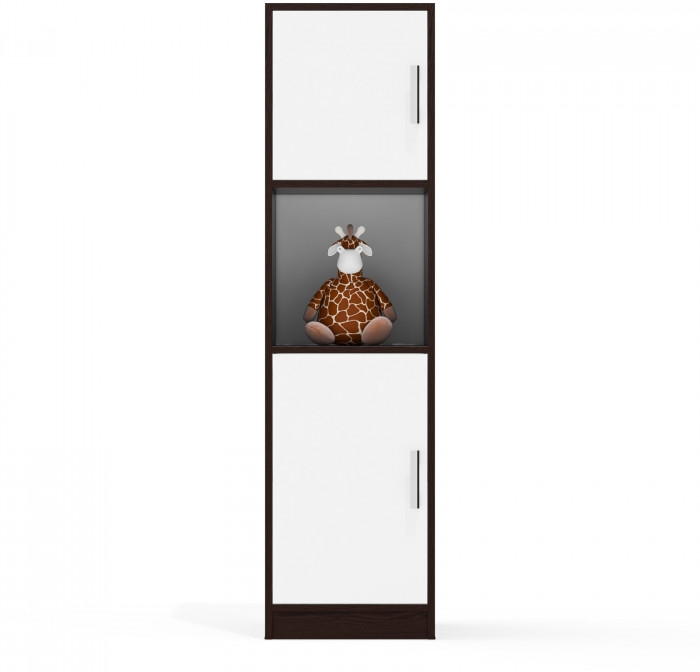 Пенал С-МД-СК9П к компьютерному столу С-МД-СК9, венге/белый шагрень