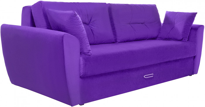 Диван еврокнижка Амстердам 160 ЛЮКС 08 ВЕЛЮР ФИОЛЕТОВЫЙ НПБ