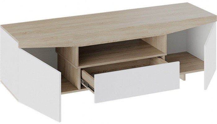 Тумба под ТВ тип 1 (Белый Ясень/ Дуб Сонома)