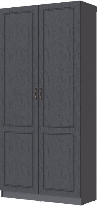 Шкаф 2-х створчатый Апполия, Графит серый/Лунный кратер