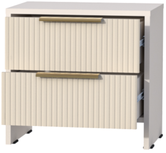 Модульная спальня Кэт-3, набор 1, Кашемир/Тирамису матовый