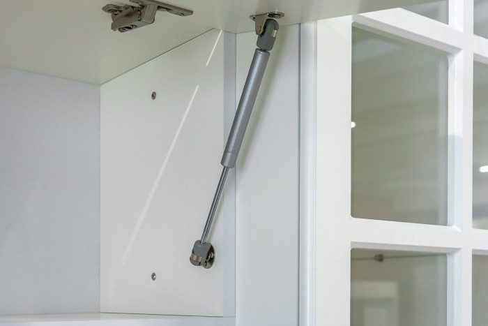 Ливерпуль Набор мебели 1, цвет ясень ваниль/белый, ШхГхВ 240х49,3х220,3 см.(без учёта карниза), ниша для тв 140х49х90 см.