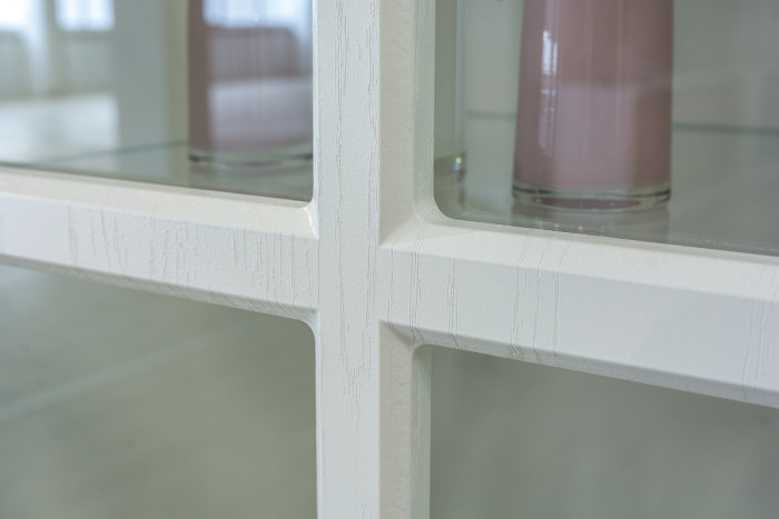 Ливерпуль Набор мебели 1, цвет ясень ваниль/белый, ШхГхВ 240х49,3х220,3 см.(без учёта карниза), ниша для тв 140х49х90 см.