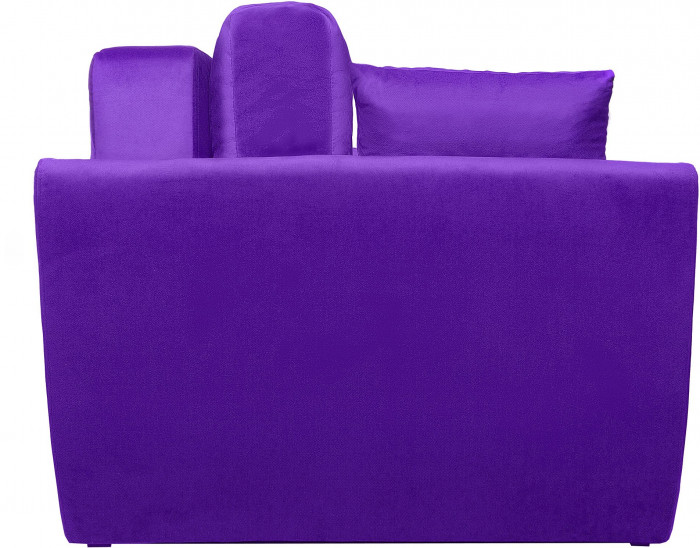 Диван-кровать Амстердам Люкс, 160х195, еврокнижка, пружинный блок, велюр, фиолетовый