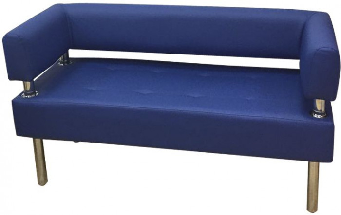 Диван Бизнес 180, экокожа, синий