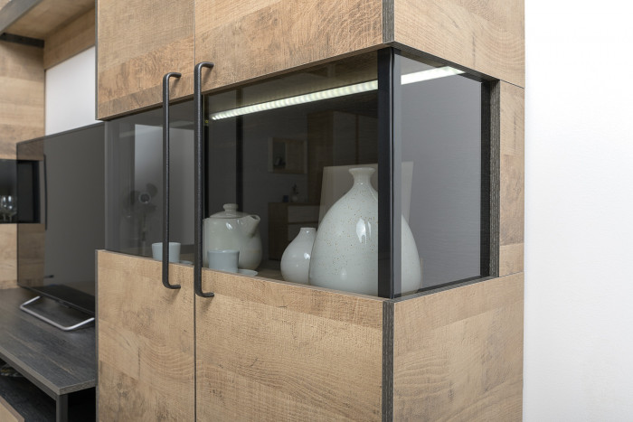 Трувор Гостиная 002, дуб гранж песочный/интра