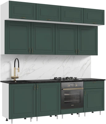 Кухня Престиж 2,4м Браш Мени Грин