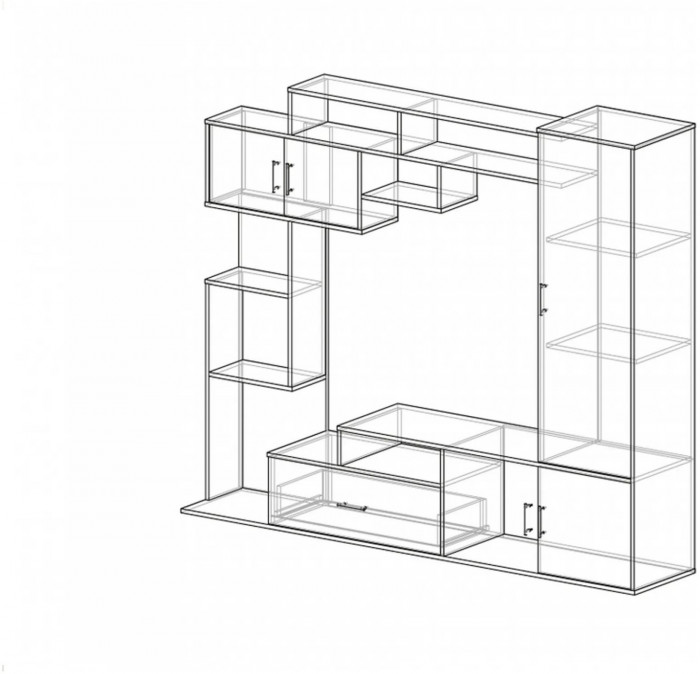 Гостиная Пекин ЛДСП (Венге / лоредо)