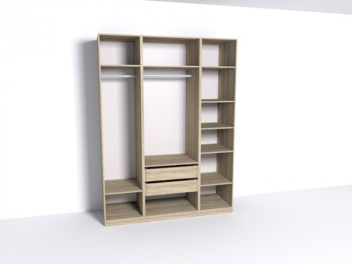 Гардеробная Рум. Комплект 4.3, дуб сонома