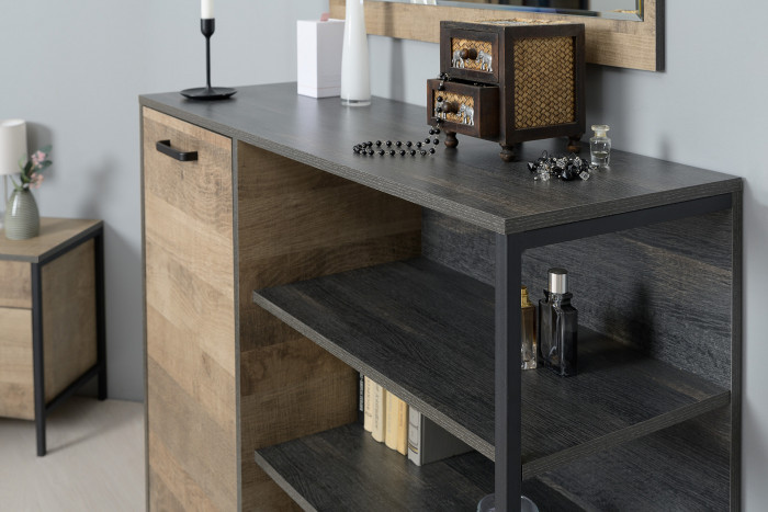 Трувор 13.307.01 Комод + 13.307.01 Комод, цвет дуб гранж песочный/интра, ШхГхВ 218х36,9х106,9 см., универсальная сборка