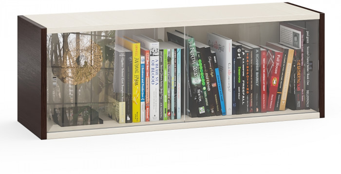 Полка книжная С-МД-КН01, венге/дуб