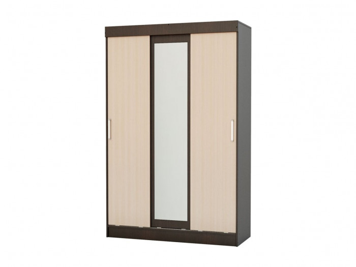 Бася Шкаф-купе, венге / дуб беленый
