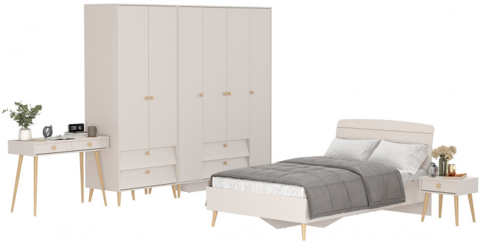 Афина Спальня 40-1200, кашемир серый