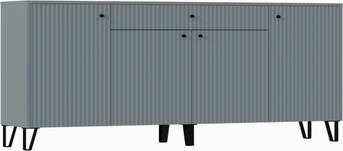 Оливия Комод (Графит Софт, Графит)