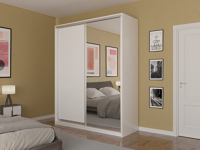 Шкаф-купе Лаурус 2 Белый 180х45х220 см