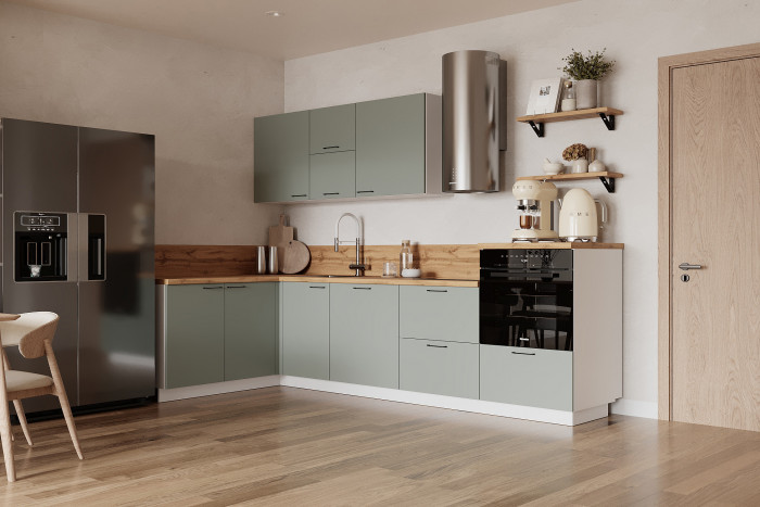 КГ Угловой 1500х2850 (с пм) Эмаль, Олива  Арника РМ в.2