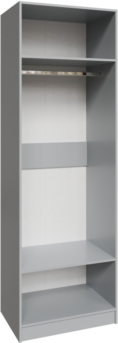 Шкаф Мадрид (0,75) с зеркалом, Камень серый