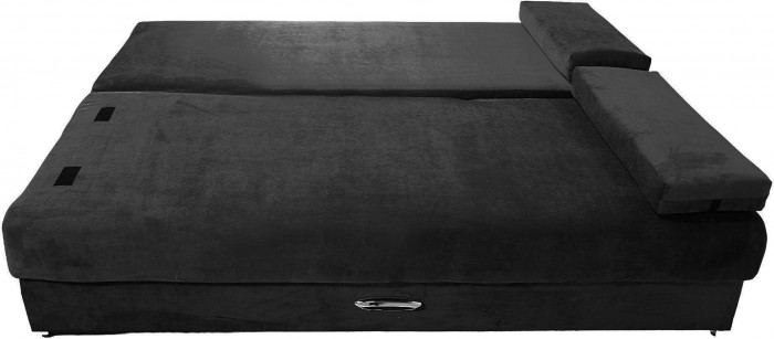 Диван-еврокнижка Амстердам мини люкс черный