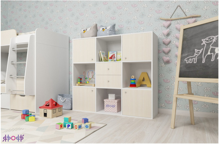 Стеллаж Джери (Венге/Дуб молочный)