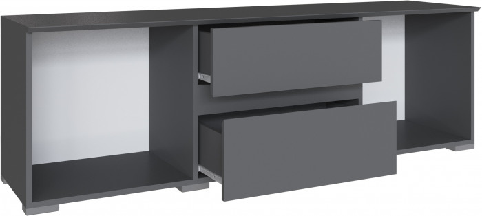 Тумба ТВ Плейона, Графит серый