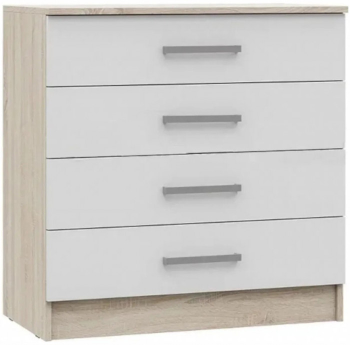 Модульная спальня Мартина, композиция 1 (Белый глянец, Дуб Сонома)