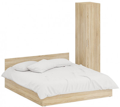 Кровать 1800 + Пенал Стандарт, дуб сонома
