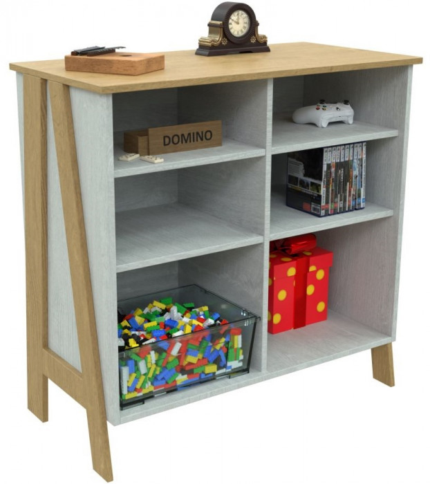 Модульная гостиная "Скандинавия", набор 2 - Бетон пайн светлый/Дуб наварра