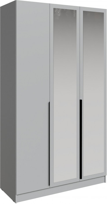 Шкаф Мадрид (1,3) с зеркалом, Камень серый