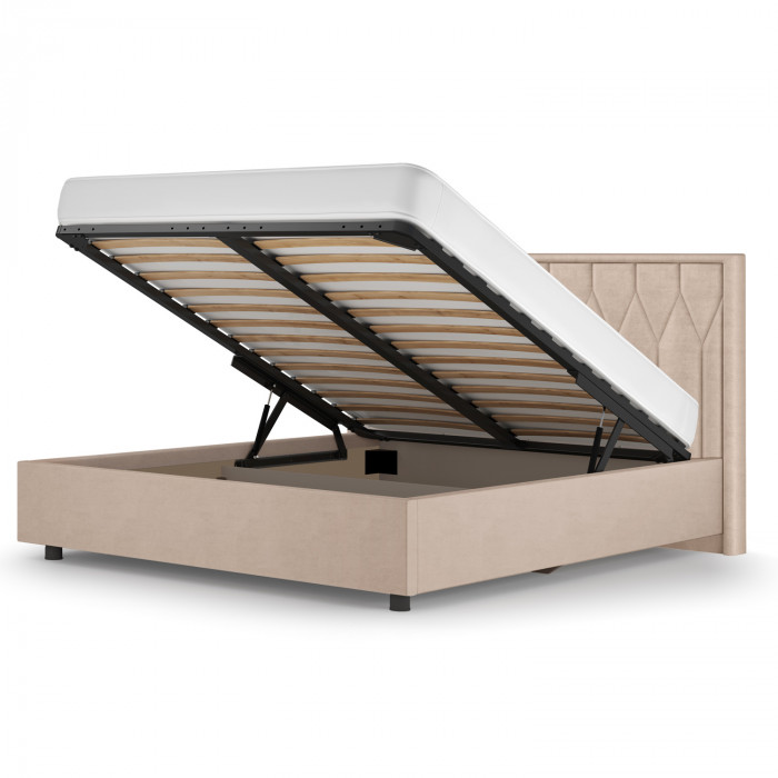 Кровать-10М с подъёмным основанием 1600 хумус