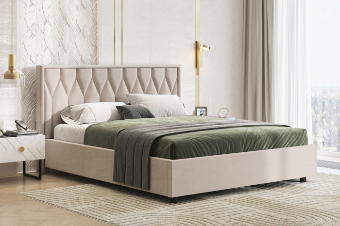 Кровать-10М с подъёмным основанием 1600 хумус