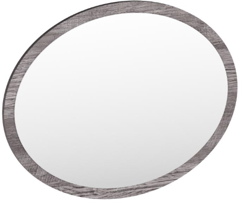 Туалетный столик + Зеркало Нао, Графит/Профиль МДФ Дуб вотан