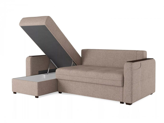 Диван угловой Smart 3 1Пф-2Т Рогожка Sherlock 932