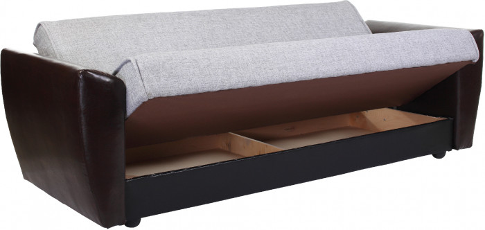 Диван книжка Амстердам 140 рогожка серая