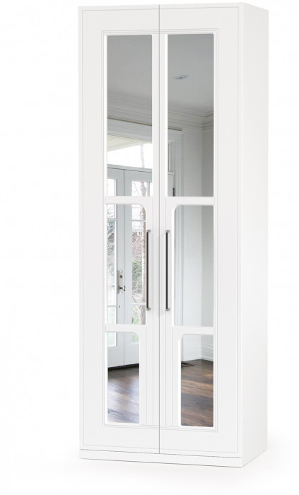 Валенсия Спальня № 43, ЛДСП белый шагрень/МДФ белый шагрень