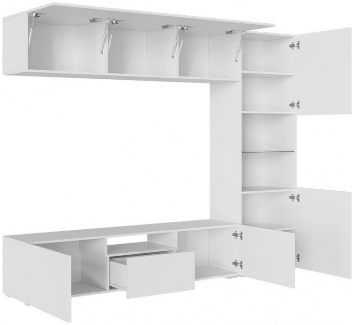 Гостиная Стенфорд (Крафт золотой / Белый матовый)