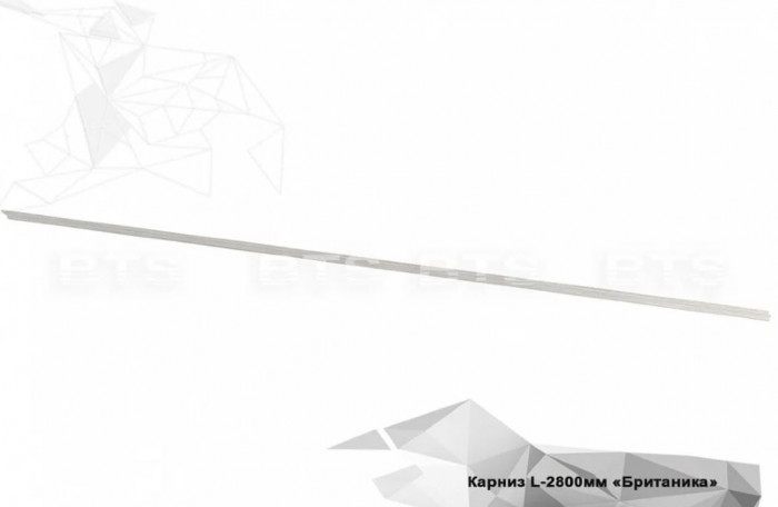 "БРИТАНИКА" КАРНИЗ Л-2800 ММ дуб брашированный (Ф22)