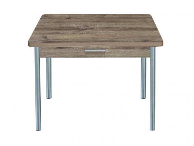 Симпл стол обеденный раскладной с ящиком / велингтон/металлик