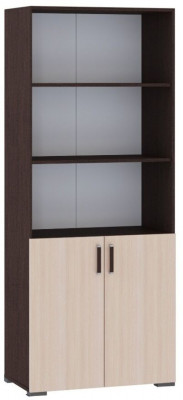 Стеллаж к столу компьютерному венге/дуб молочный