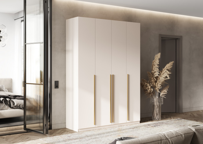 Ларго Шкаф 4-х створчатый 1600 (1 полка/4ящика), Кашемир