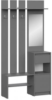 мс Айден ВШ06-1000 серый графит ЛДСП/серый графит ЛДСП