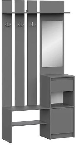 мс Айден ВШ06-1000 серый графит ЛДСП/серый графит ЛДСП
