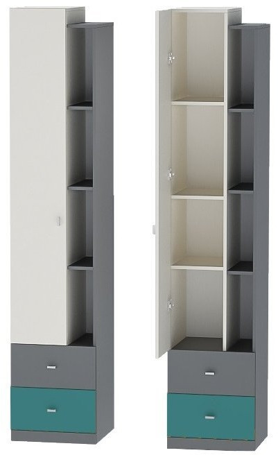 Модульная детская Клео набор 2 (Графит/Миндаль/Солнечный)