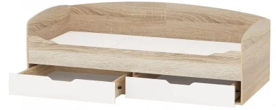 Кровать Стелс тахта, Дуб сонома/белый
