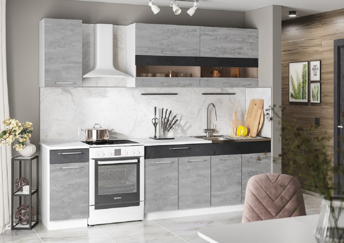 Кухонный гарнитур Маша 2.0 м, камень